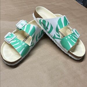 Birkenstock Vegan Sandals - Floral Tropical Print - Size 40